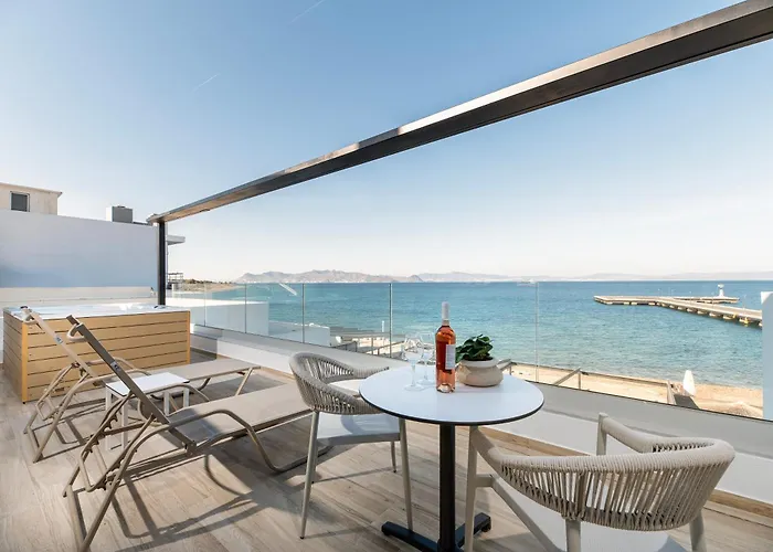 Soleluna 2-on The Beach-hot Tub-smart * Kos-Stadt